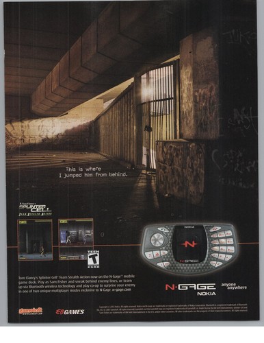 Nokia gage splinter - splinter, cell